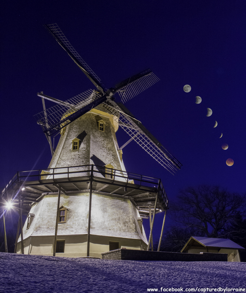 Blood moon Windmill Eclipse 4-14-14