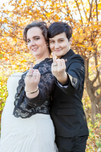 Wedding Bride LGBT Gay Rings