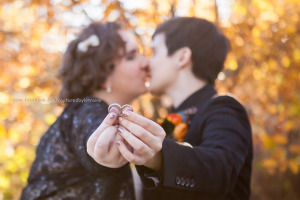 Wedding Bride LGBT Gay Kiss Ring