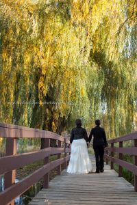 Wedding Bride LGBT Gay Fall Bridge