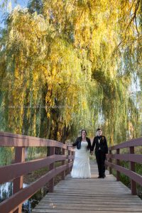 Wedding Bride LGBT Gay Fall Bridge