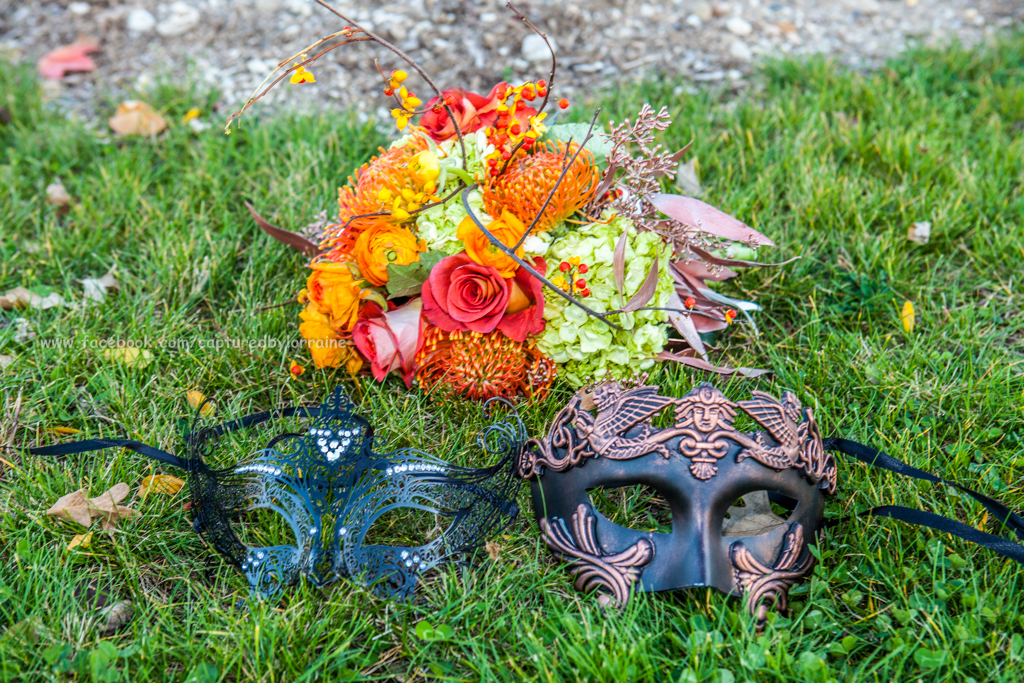 Fall Wedding Flower Mask