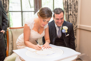 Signed ketubah bride groom, Chicago Wedding