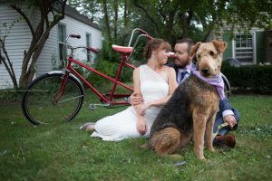 Bride Groom dog