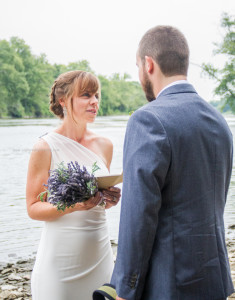 River wedding vows bride groom