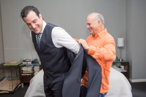 Groom Getting ready, Chicago Wedding