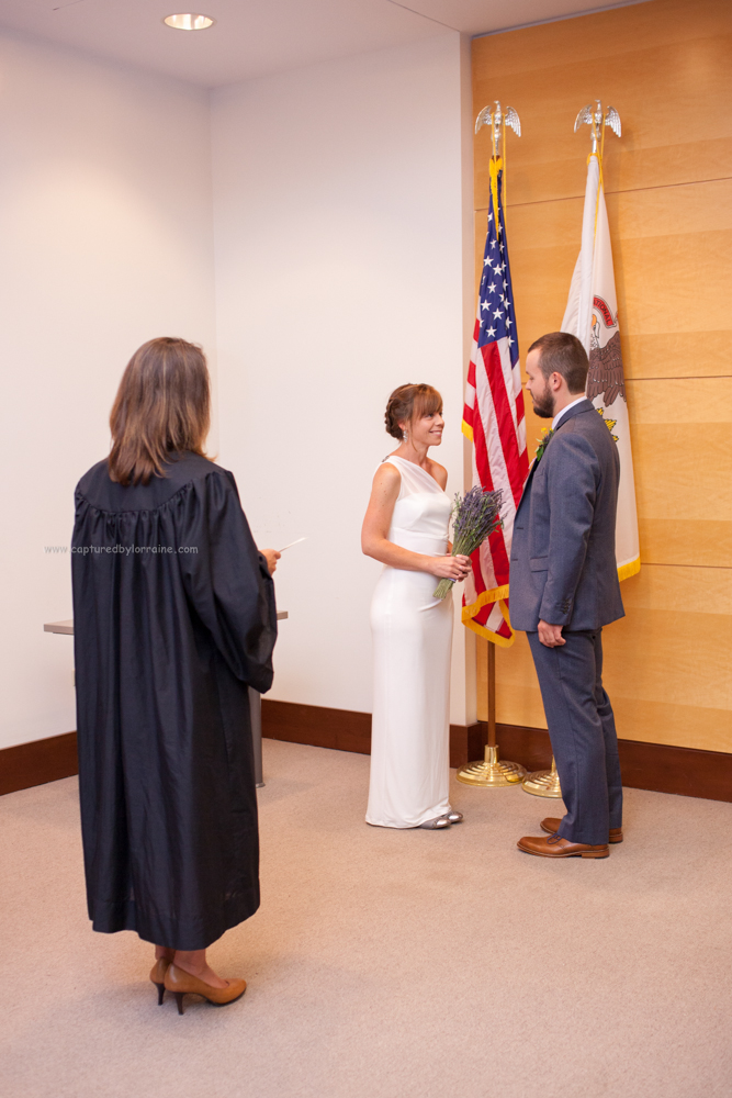 Wedding ceremony, courthouse