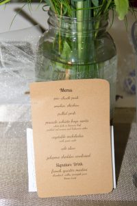 Wedding Menu