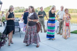 Wedding Guests mingle