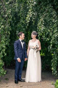 Morton Arboretum Wedding, Bride and groom portraits