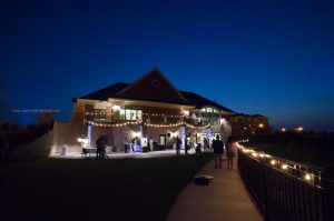 Wedding reception night shot