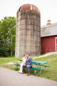 Bride groom portrait barn country, LeRoy Oakes St Charles