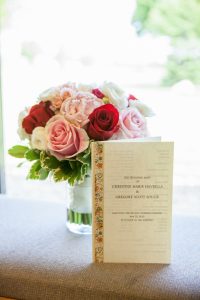 Wedding flower and invite