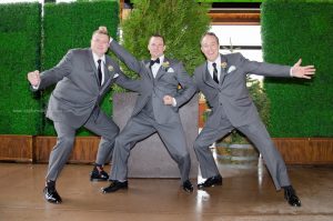 Wedding, oak brook wedding, pinstripes