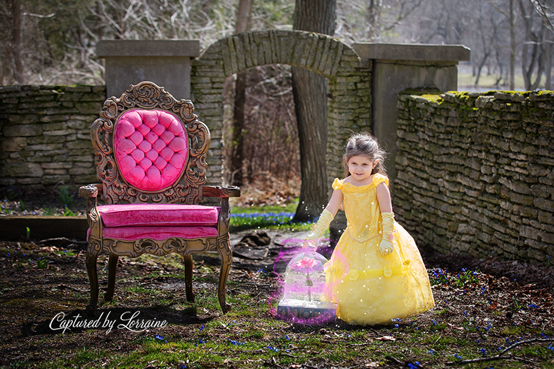 Beauty and the Beast photoshoot children photographer geneva il