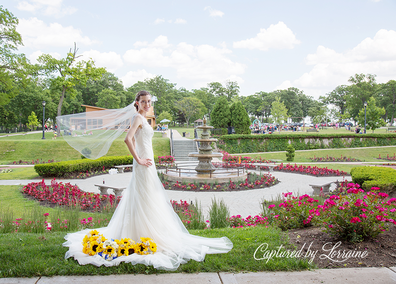 Phillips Park sunken garden Wedding