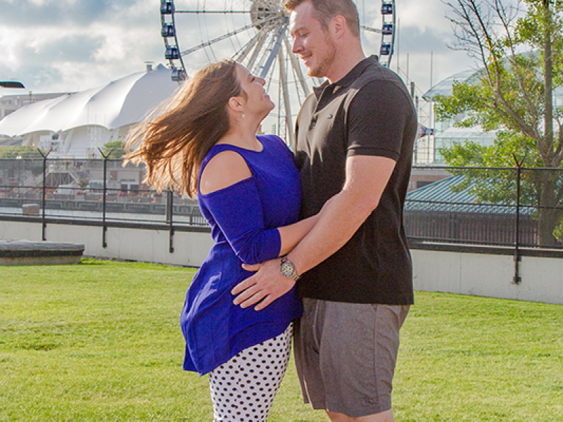 Amanda and Angelo Milton Lee Olive Park Engagement Session