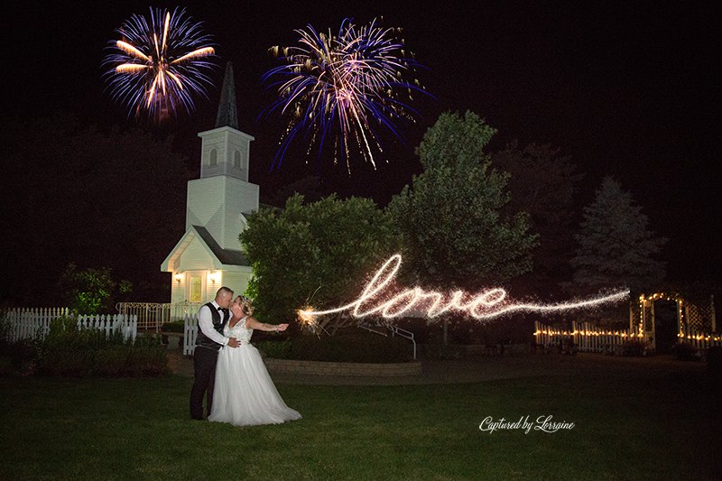 Chapel in the Pines Wedding Sparkler Exit-3