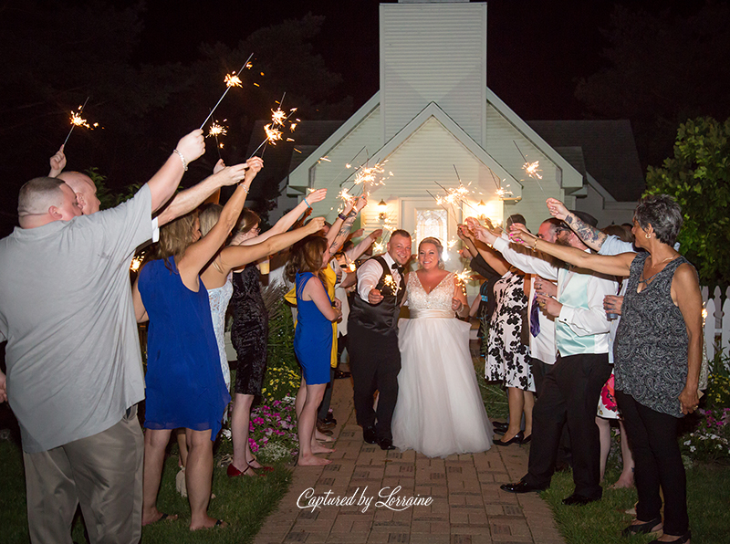Chapel in the Pines Wedding Sparkler Exit-902