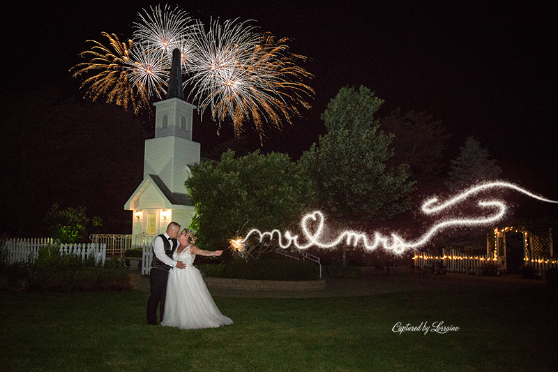 Chapel in the Pines Wedding Sparkler Exit-916-6